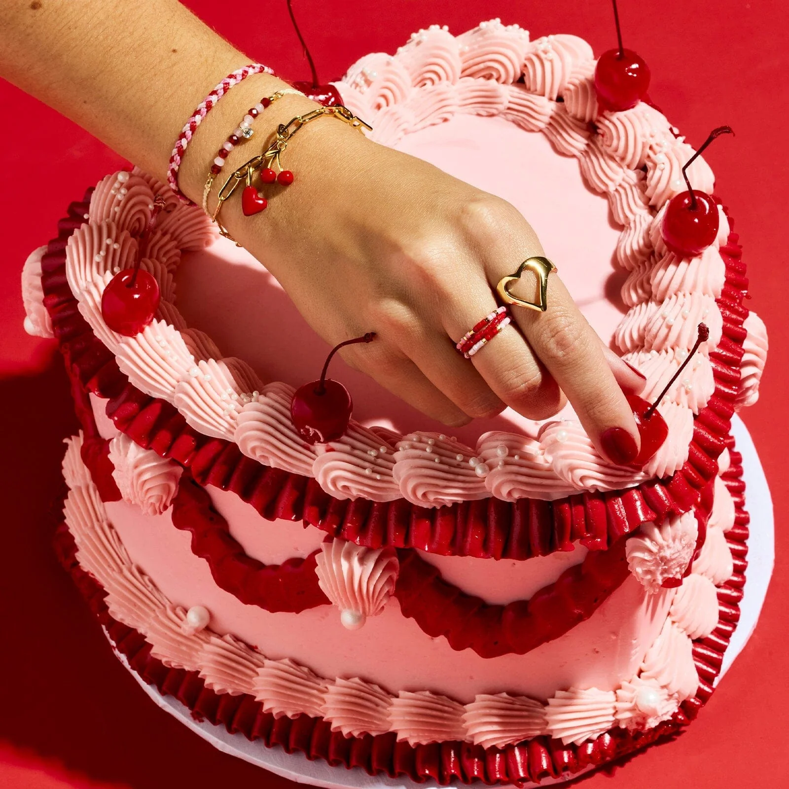 Be Mine Stretch Ring Set of 3 - Image 2