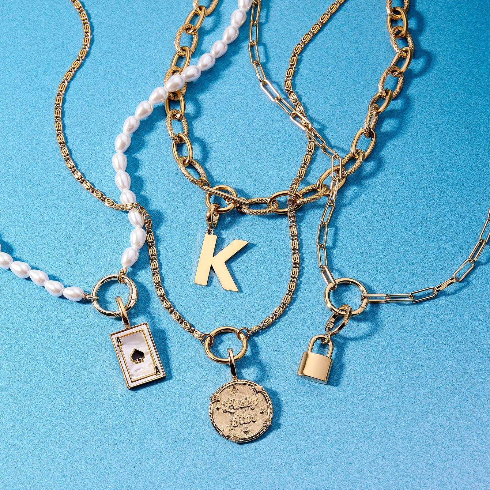 Harper Scroll Chain Necklace - Image 11