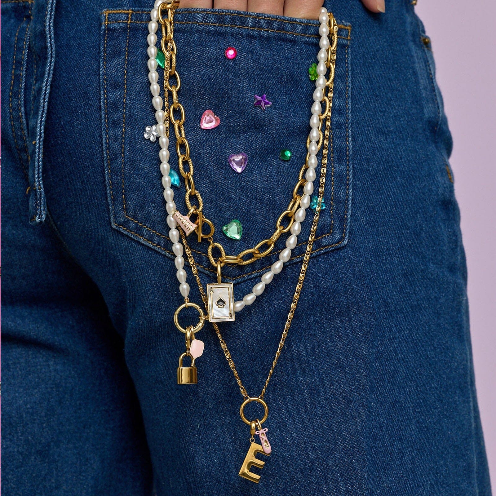 Harper Scroll Chain Necklace - Image 7