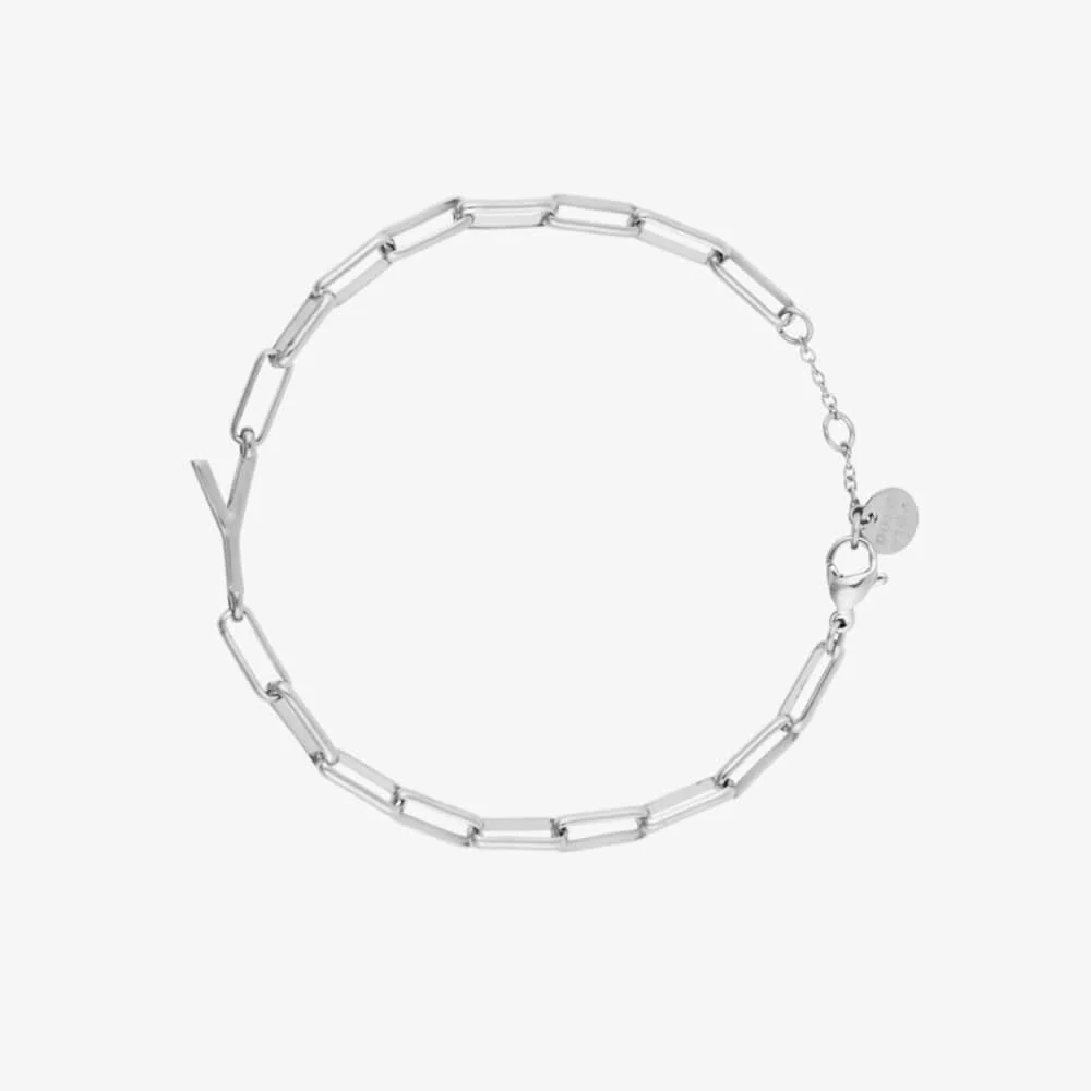 Initial Paperclip Chain Bracelet - Image 15