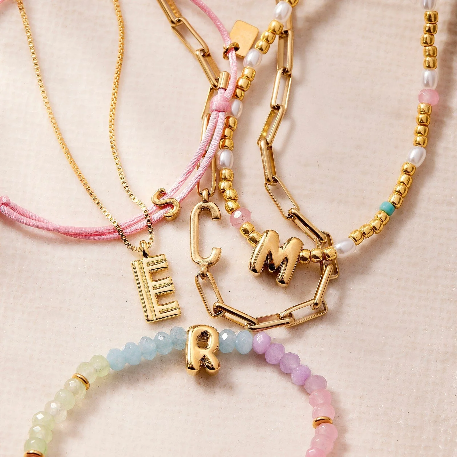 Initial Pearl & Seed Bead Choker - Image 8