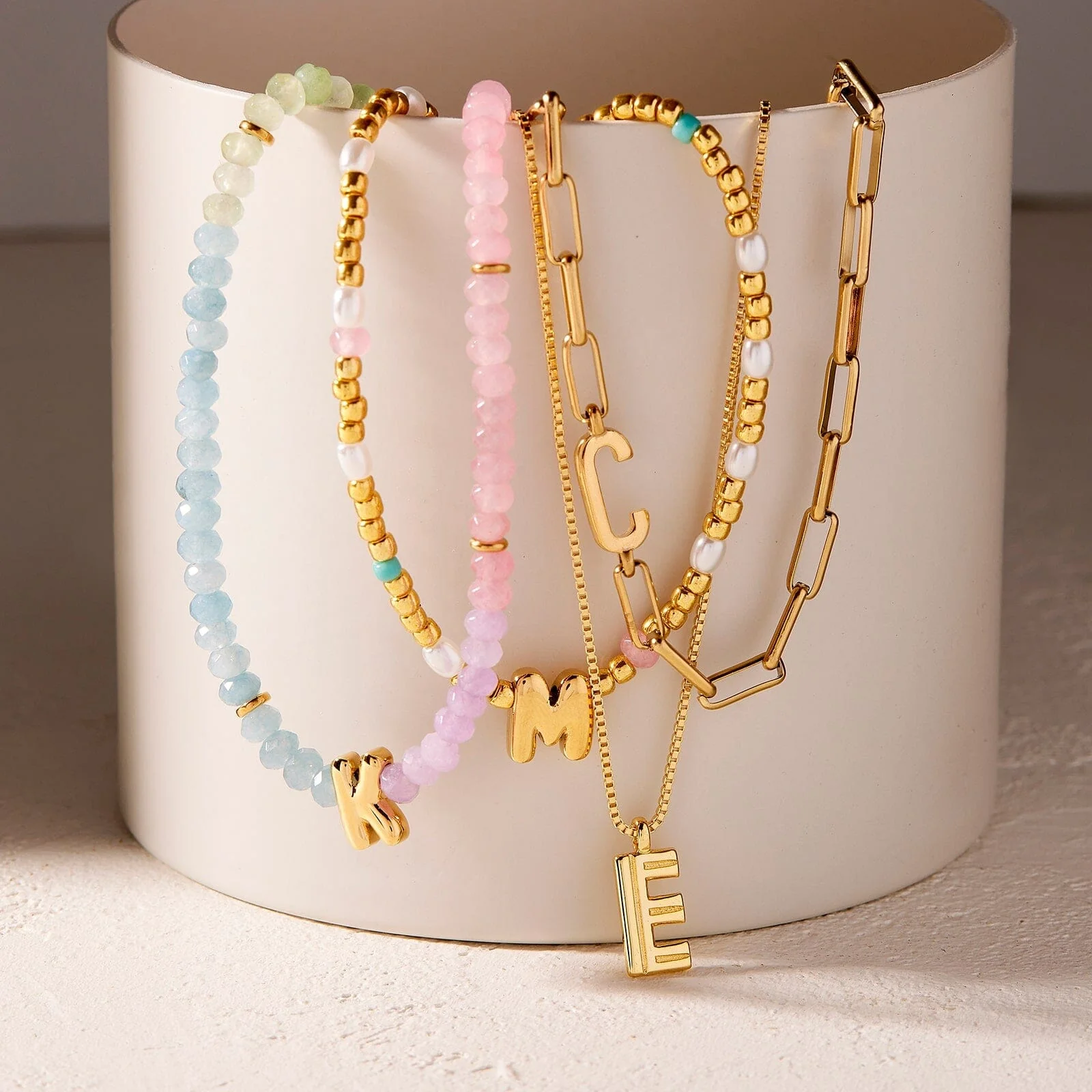 Initial Pendant Necklace - Image 7