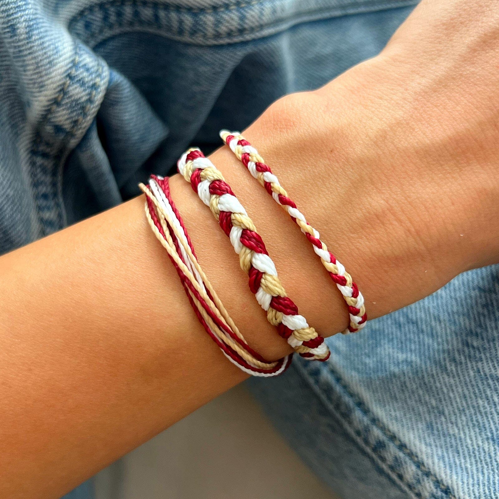 Maroon, Tan & White Collection - Image 5