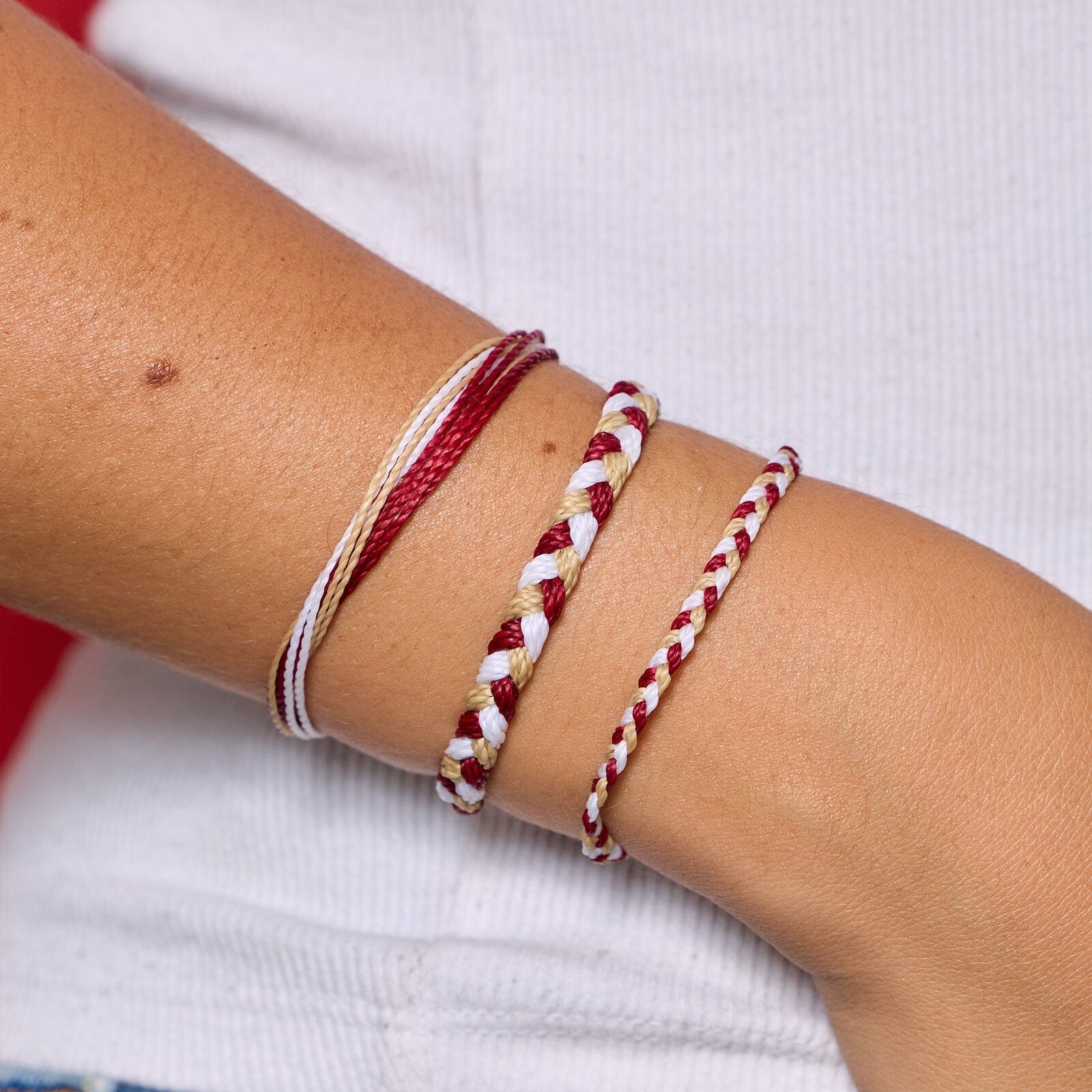 Maroon, Tan & White Collection - Image 7