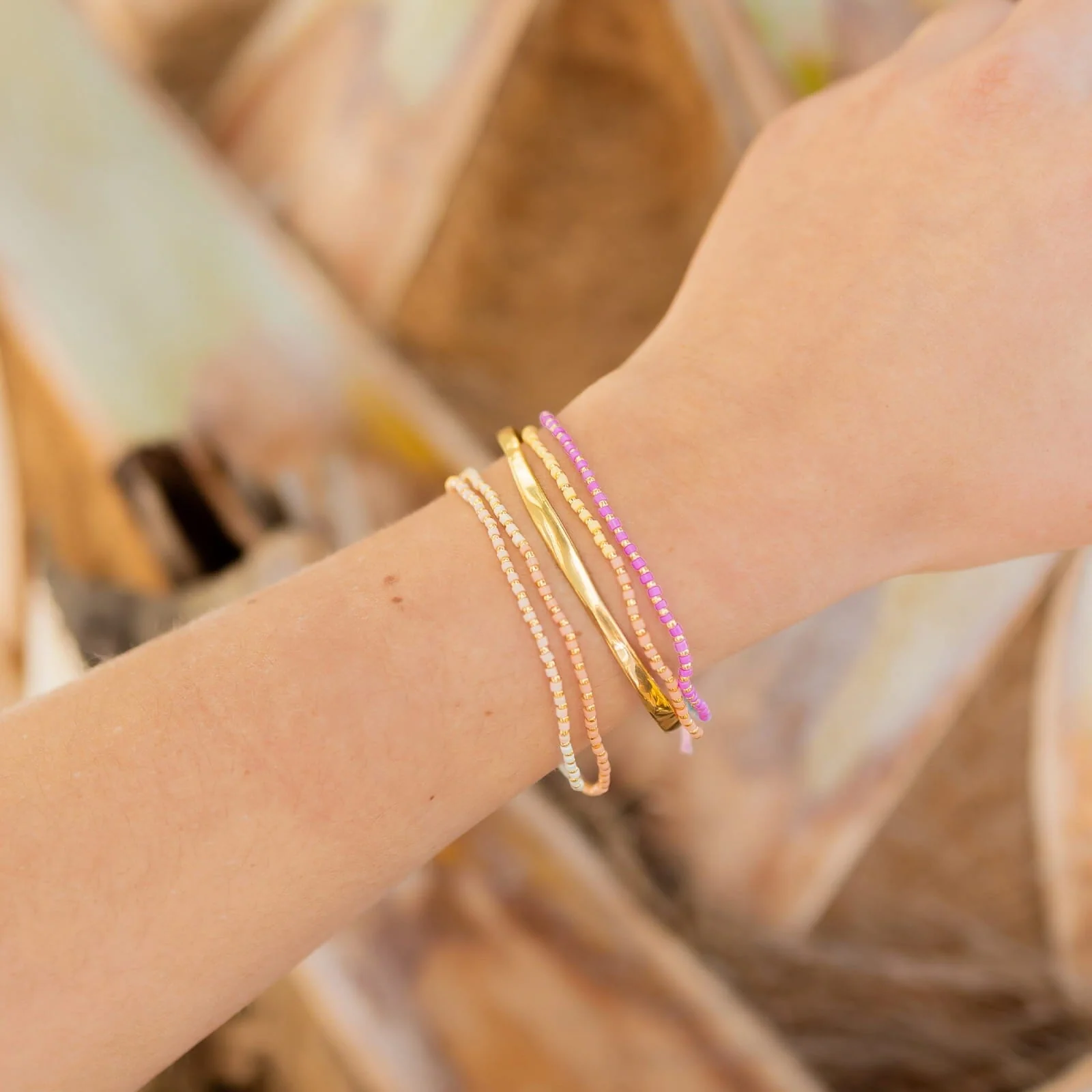 Mixed Seed Bead Stretch Bracelet Pack - Image 3