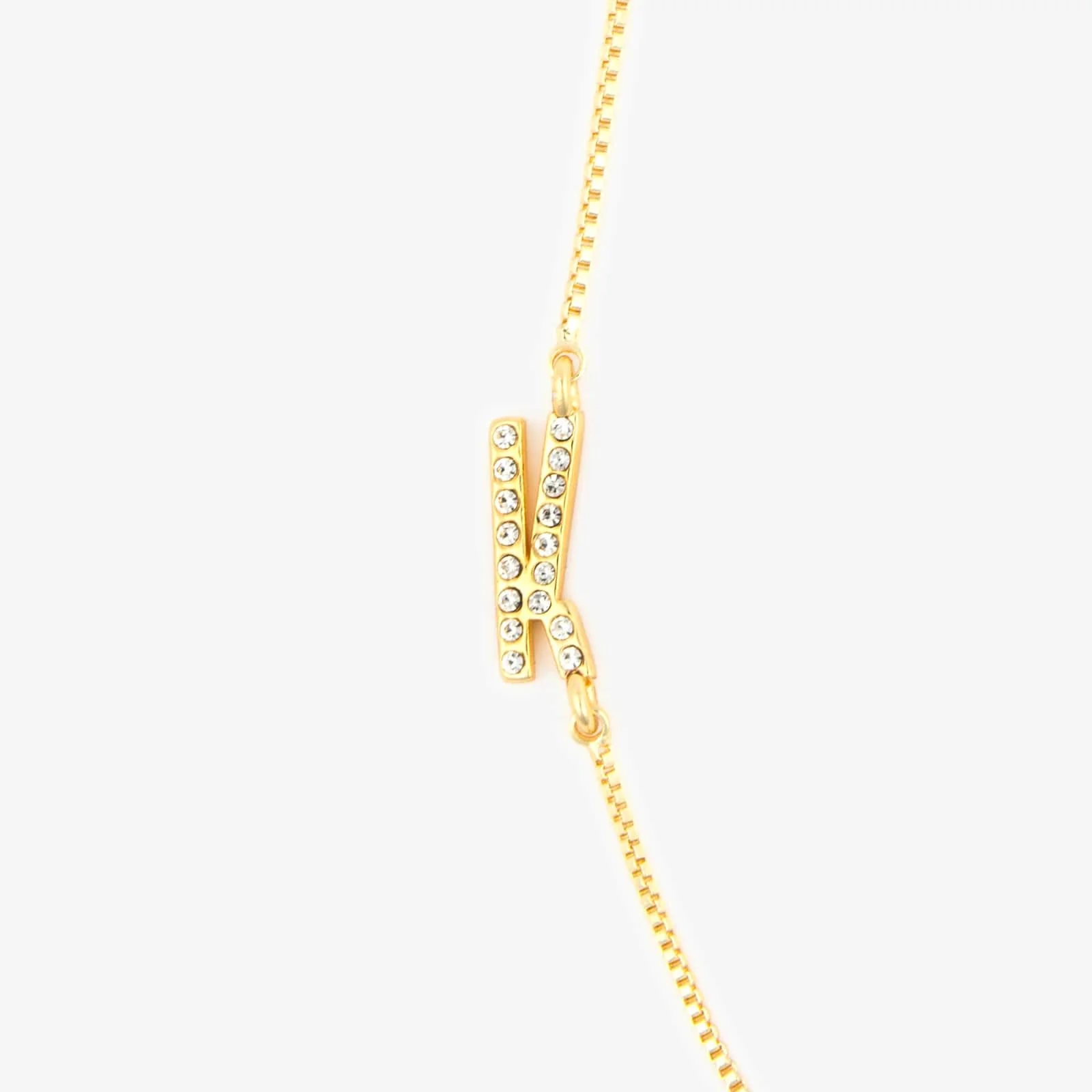 Pavé Initial Box Chain Choker - Image 14