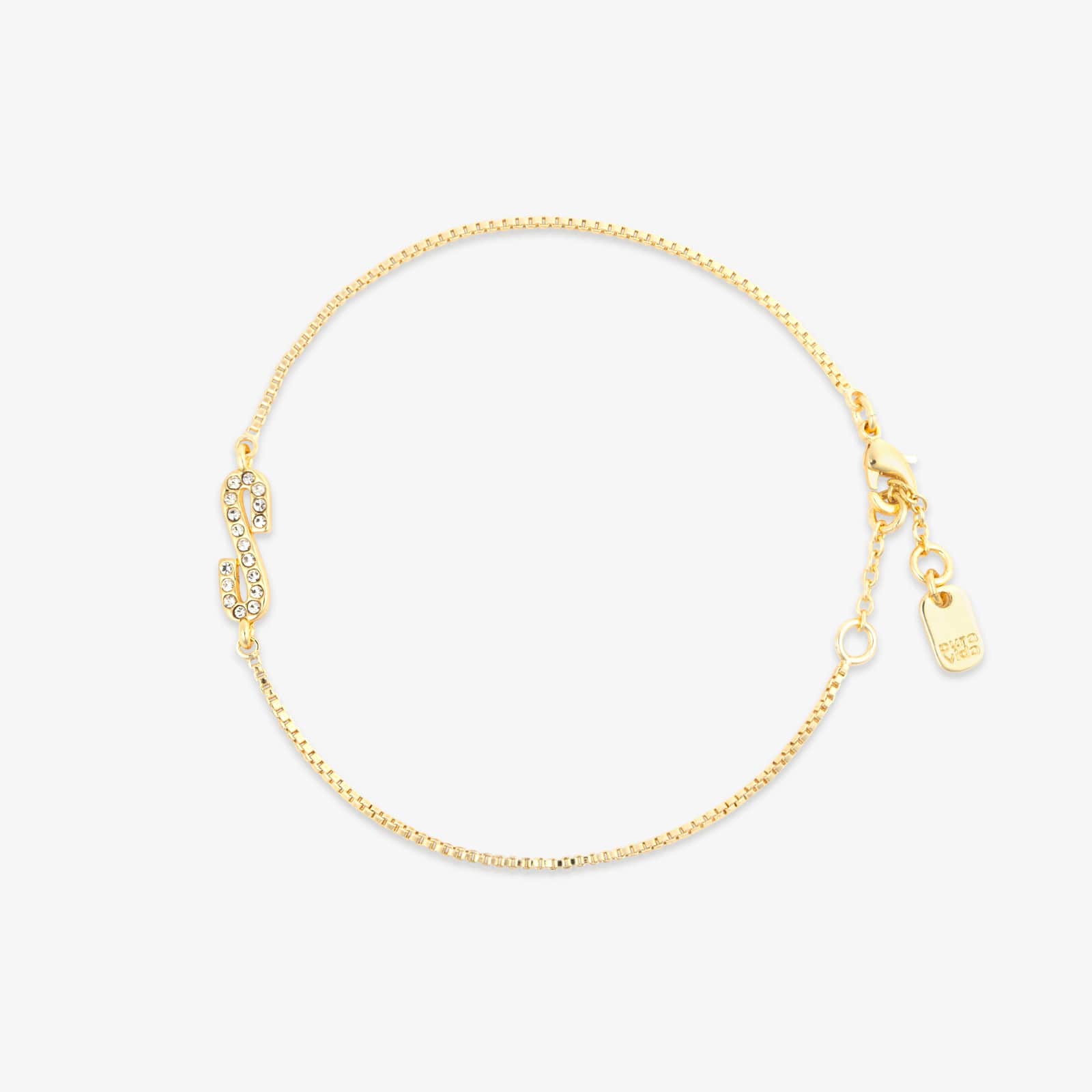 Pavé Initial Chain Bracelet - Image 20