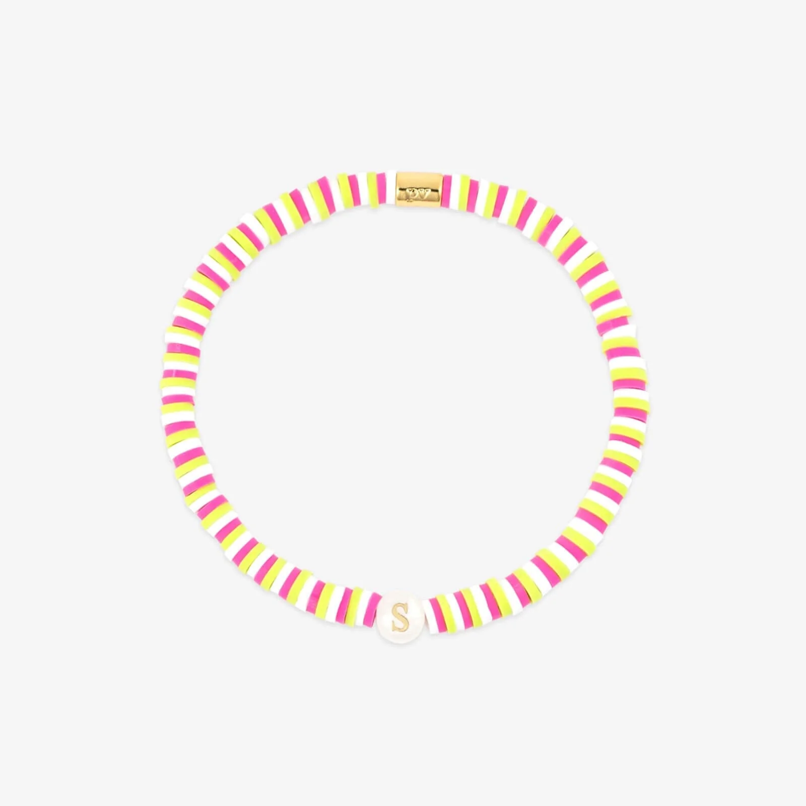 Raspberry Alphabet Stretch Bracelet - Image 23
