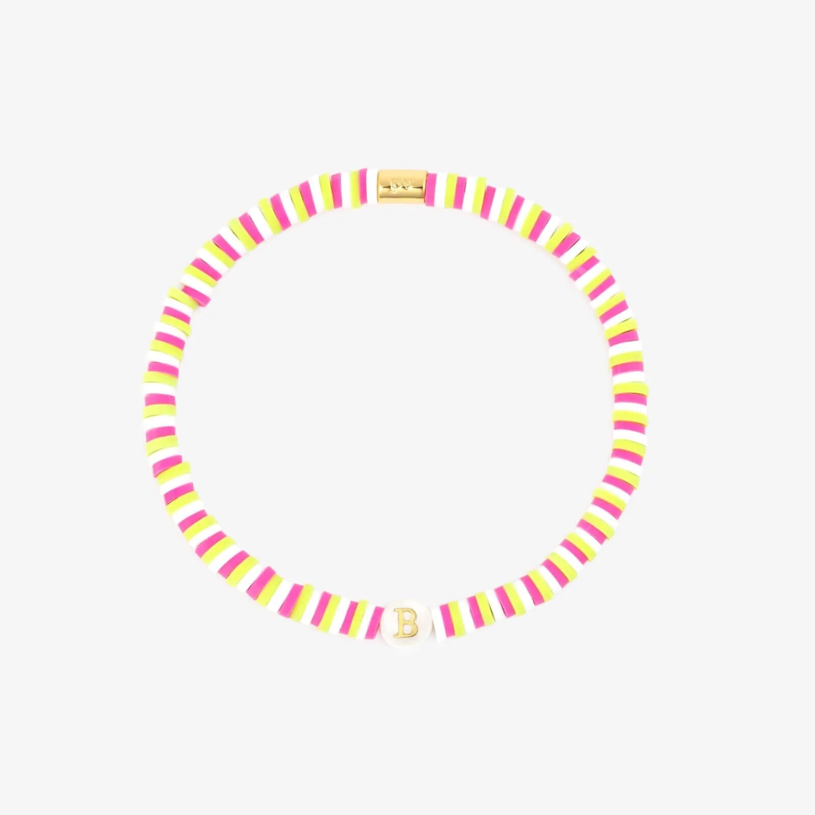 Raspberry Alphabet Stretch Bracelet - Image 6