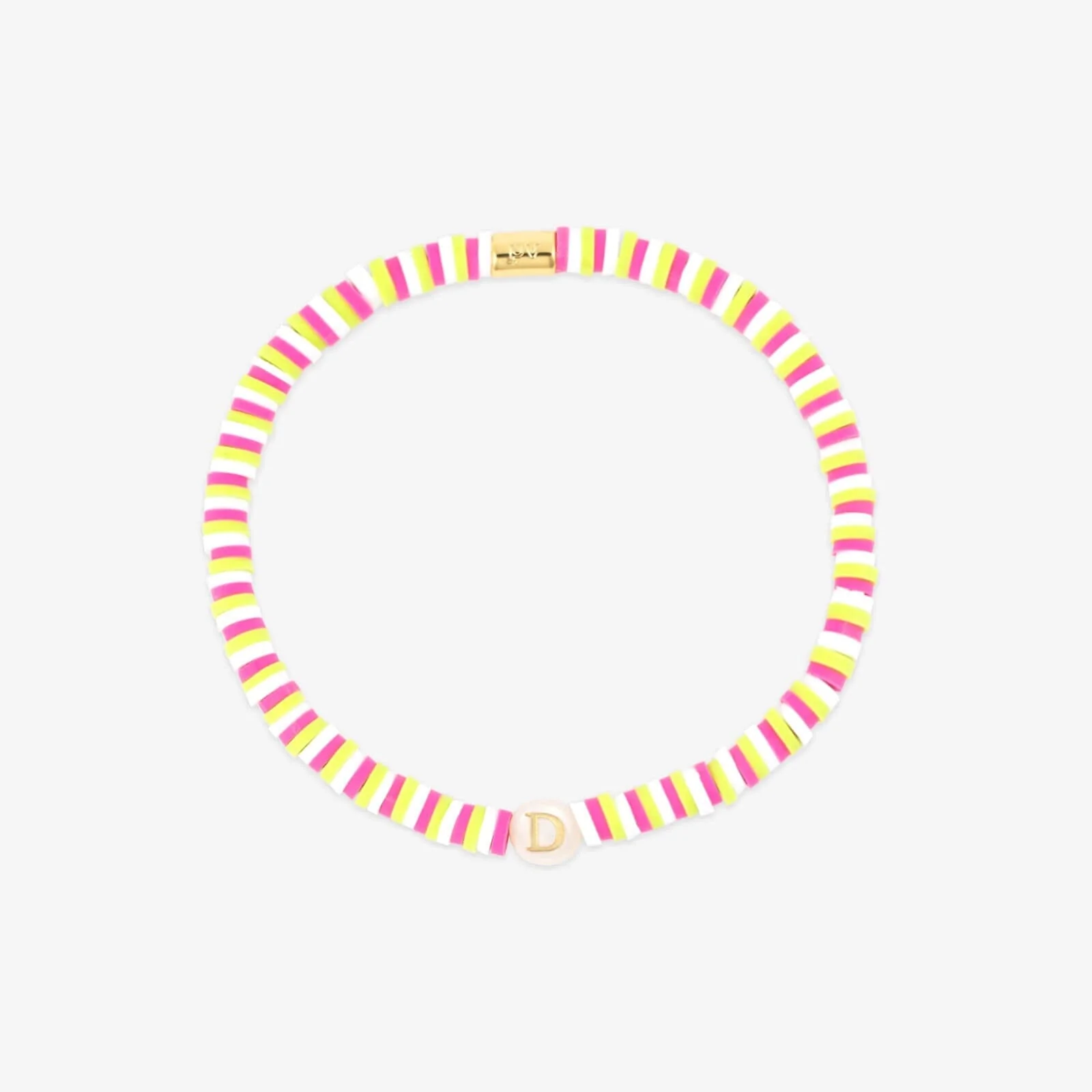 Raspberry Alphabet Stretch Bracelet - Image 8