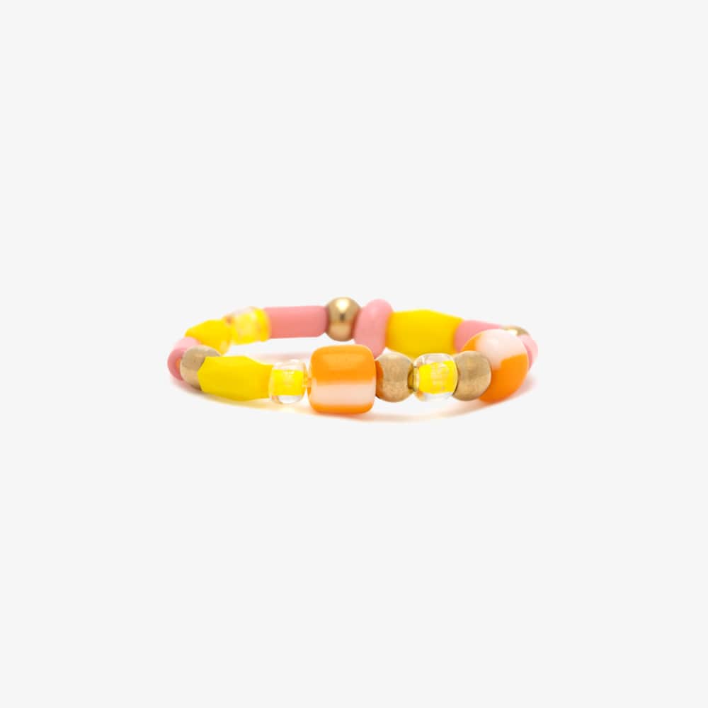 Sarita Mixed Seed Bead Stretch Ring